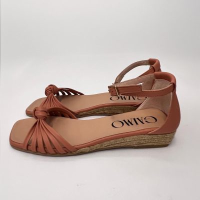 IraMira sandalia de piel y piso de yute 3 cuerdas - par