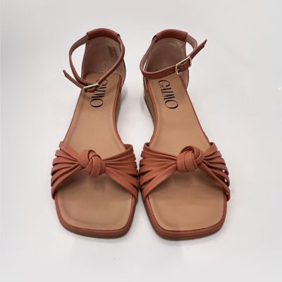 IraMira sandalia de piel y piso de yute 3 cuerdas - vista frontal